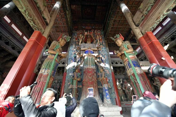 千手观音立像与二十八部众