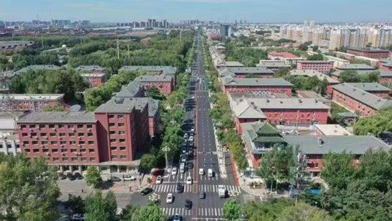 街区俯瞰围合式布局