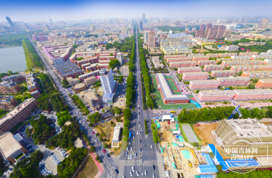 2019年人民大街改造后的航拍图