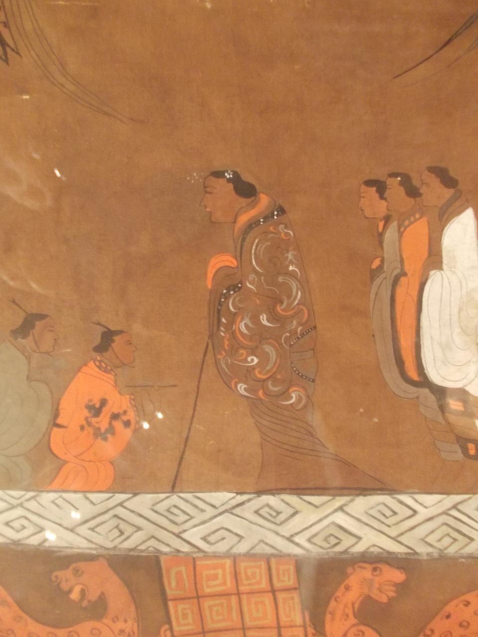 辛追遗体展柜