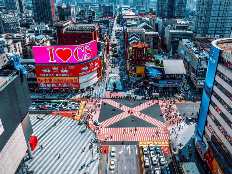 五一广场当代街景