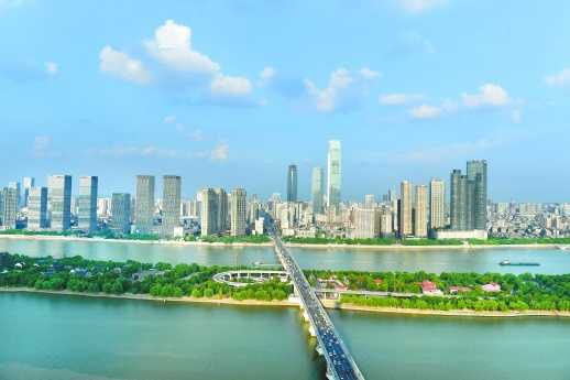 橘子洲大桥今日全景