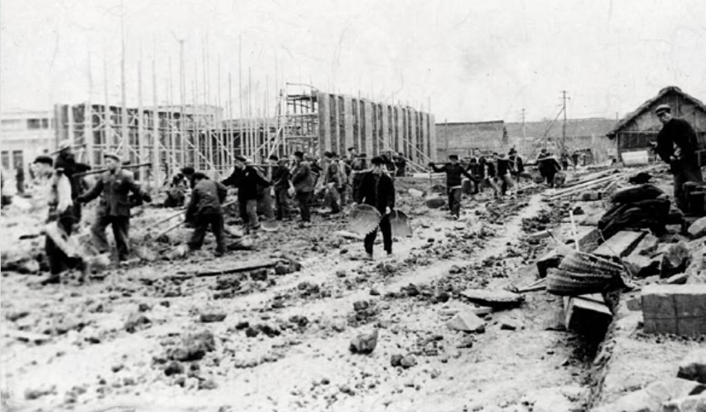 1950 年代锦江电机厂建设工地