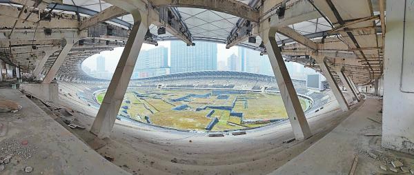东华门遗址外场展览区,明代水道遗迹与唐代庭院基址