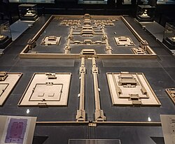 成都博物馆展出的蜀王府复原模型