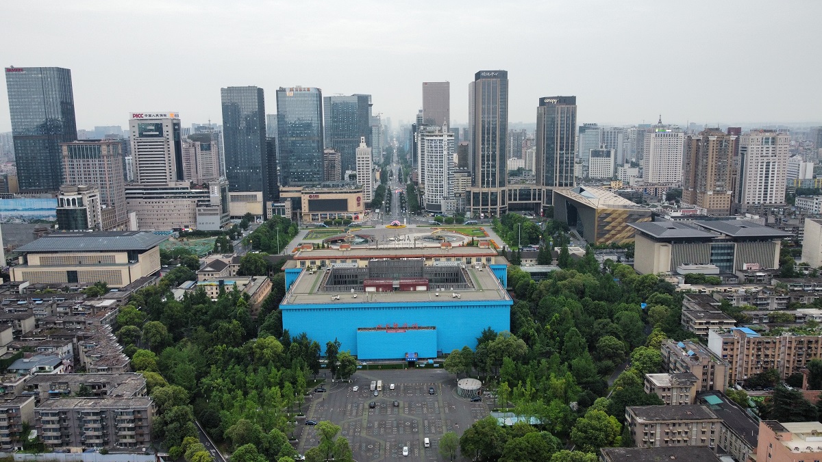 蜀王府考古发掘现场，东华门遗址
