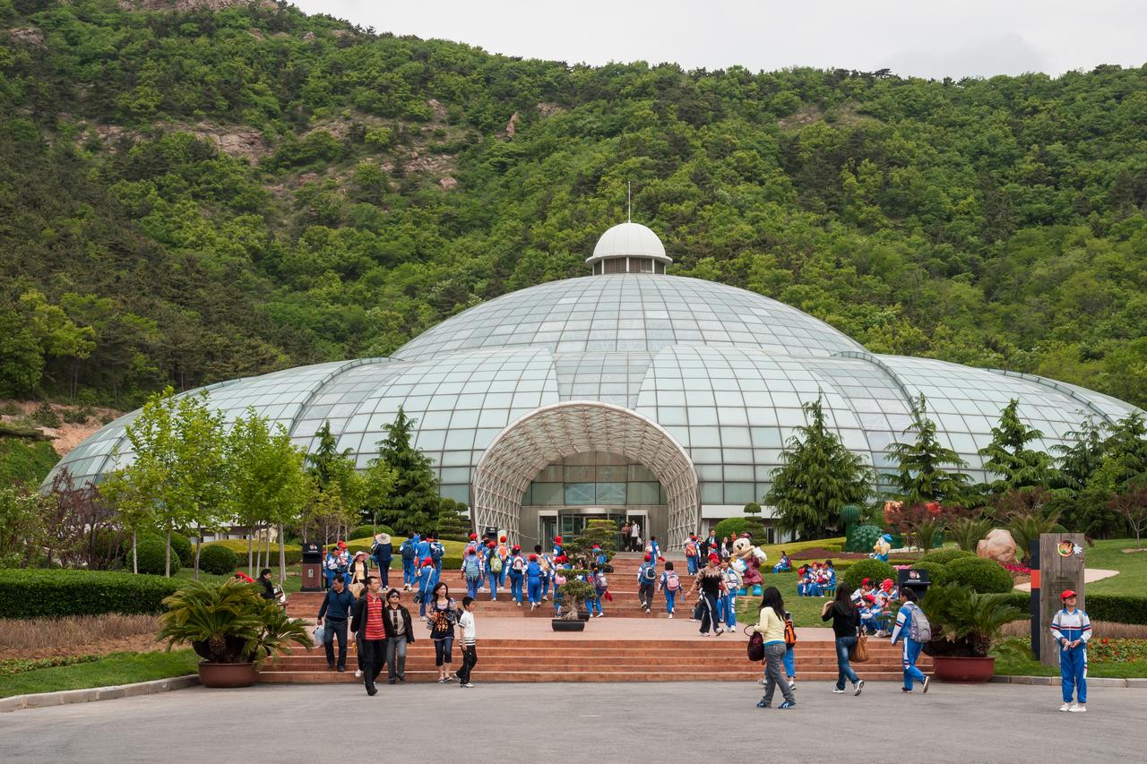 大连植物园花穹建筑与草坪