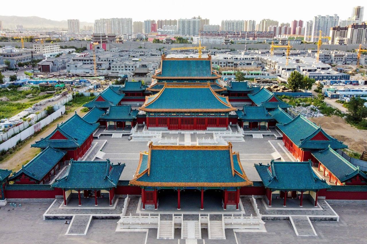代王府中轴线重建群鸟瞰