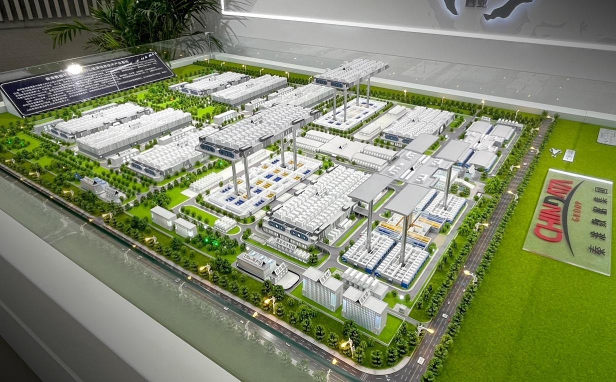 秦淮数据灵丘基地模型鸟瞰