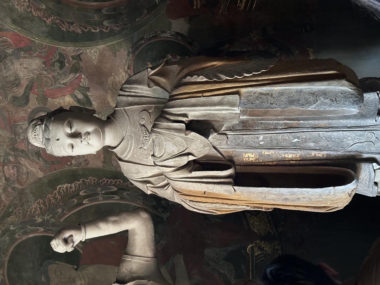 善化寺大雄宝殿二十四诸天彩塑局部