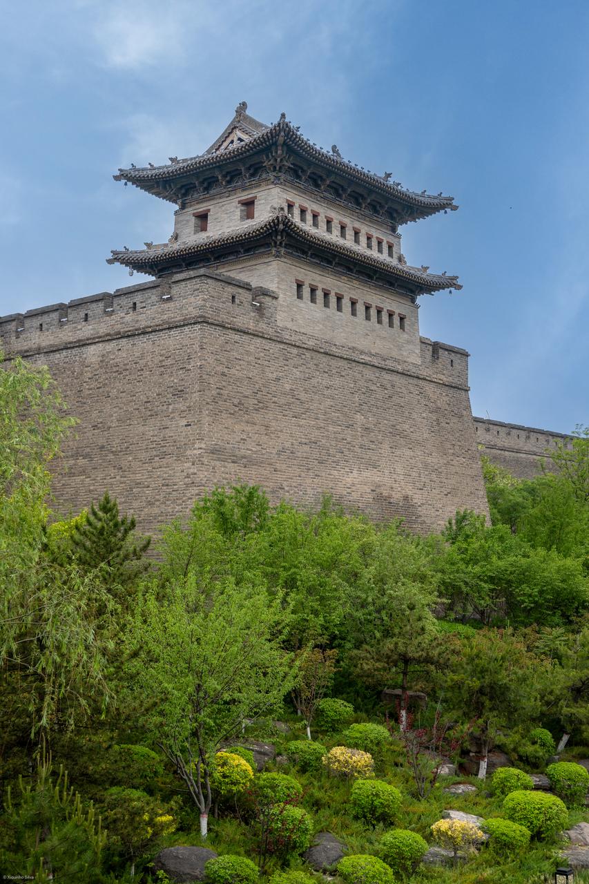 大同城墙夯土观测窗