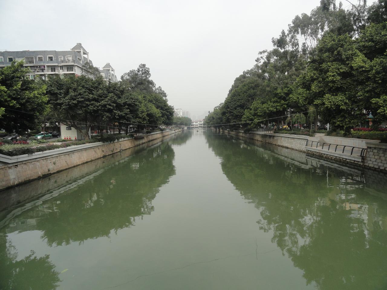 晋安河华林路段河面