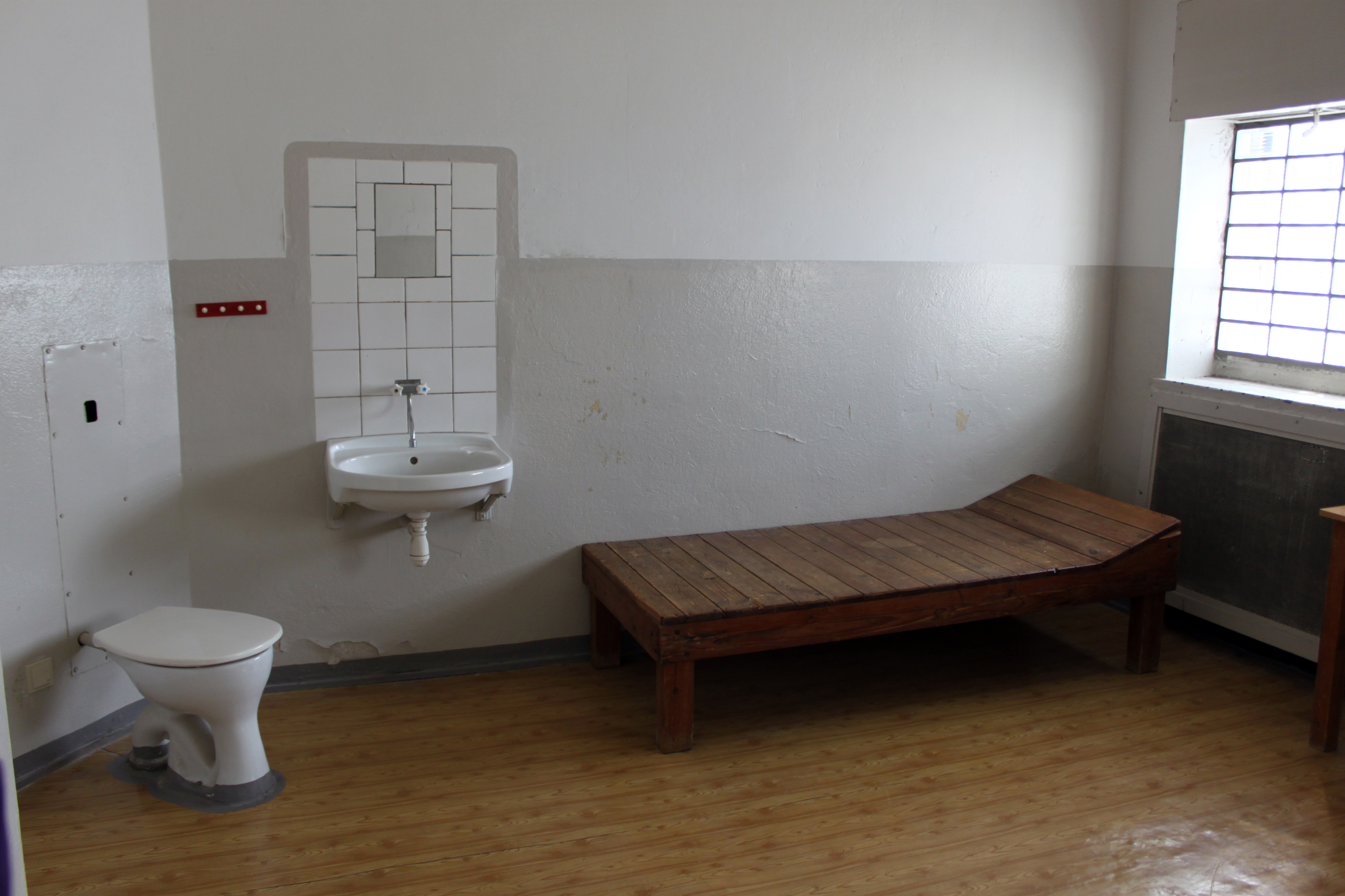Preserved cell at Hohenschoenhausen prison