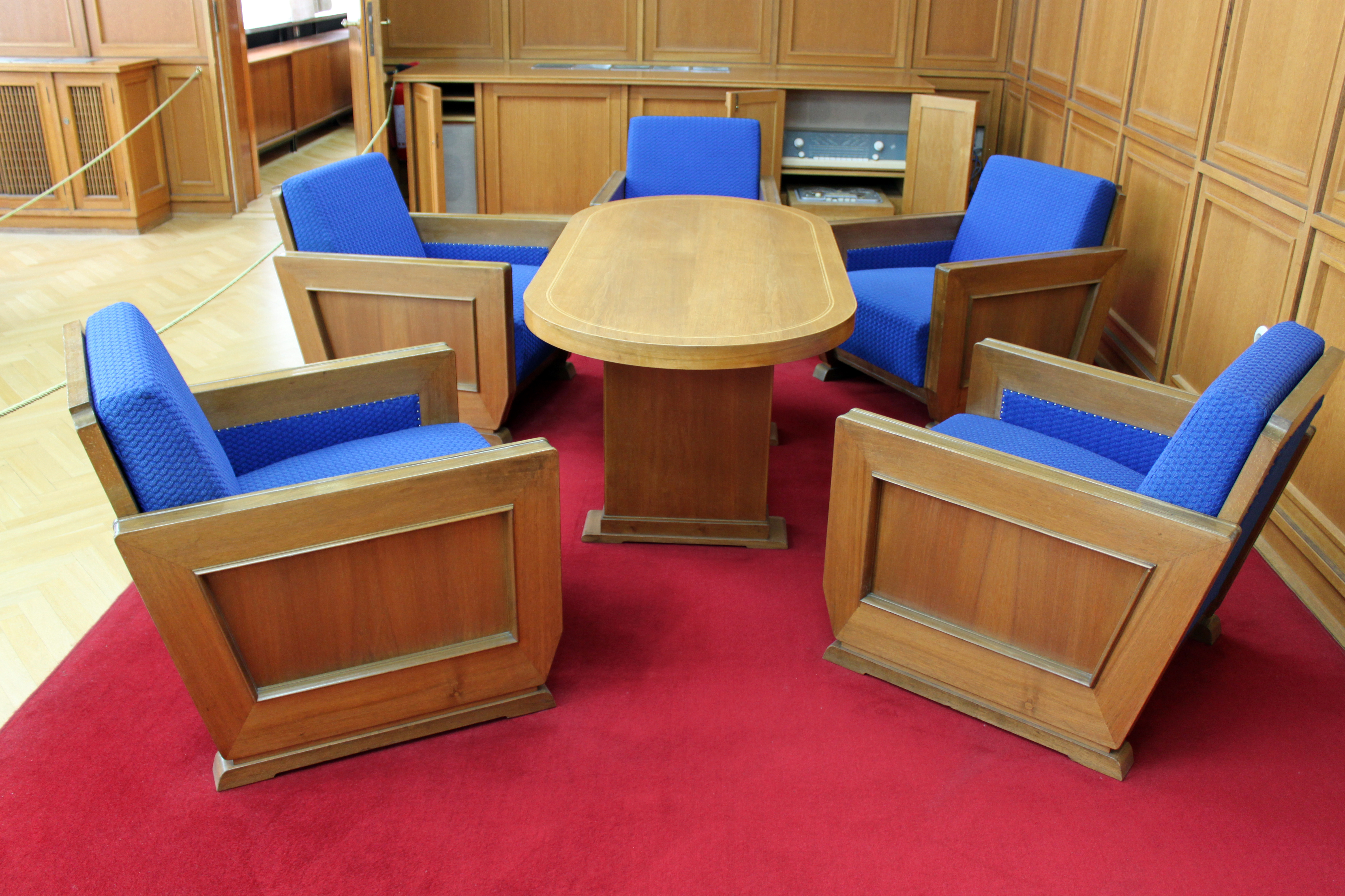 Erich Mielke's preserved office on the second floor