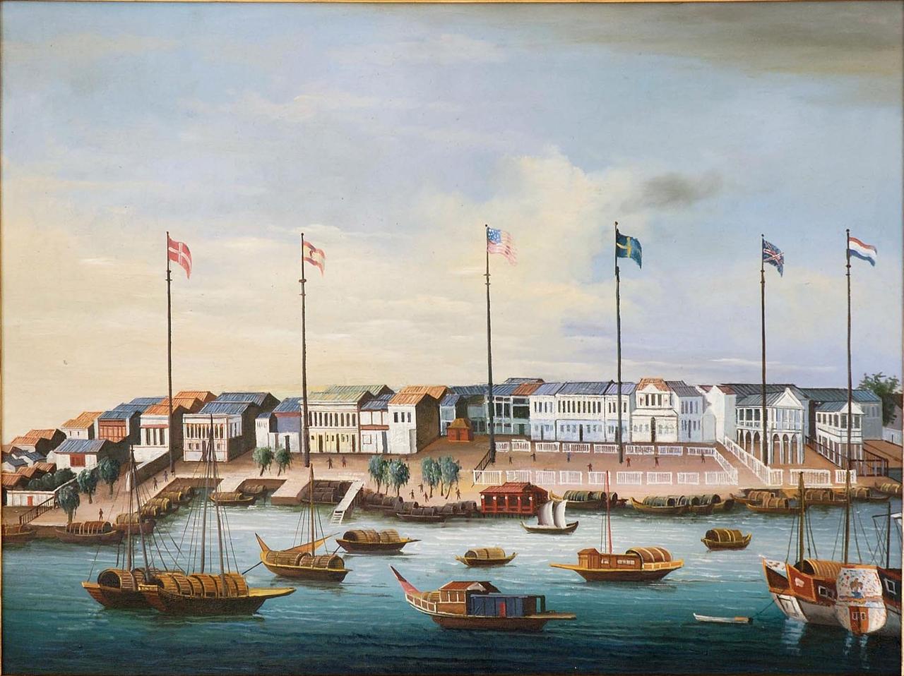 约1820年十三行商馆区