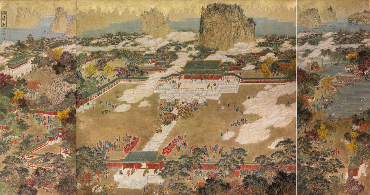 独秀峰从王城内仰望