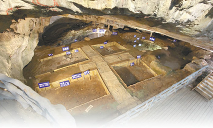 甑皮岩遗址出土的史前石器和陶器,展示了先民的生产工具