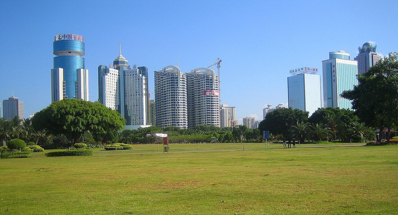 从万绿园方向看国贸CBD