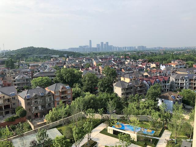 文一西路沿线建筑密度对比