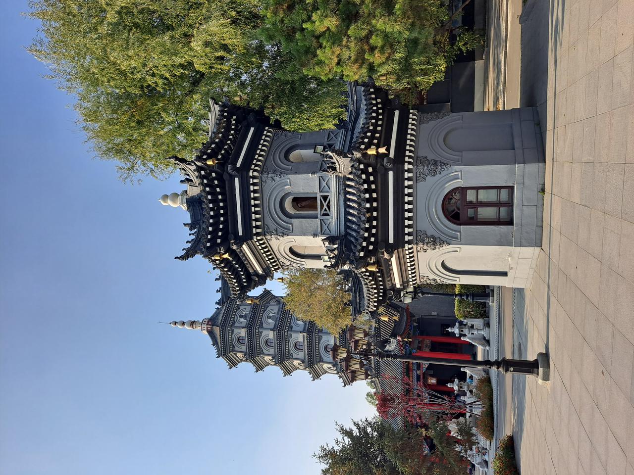 极乐寺七级浮屠塔，殿塔相连的独特布局