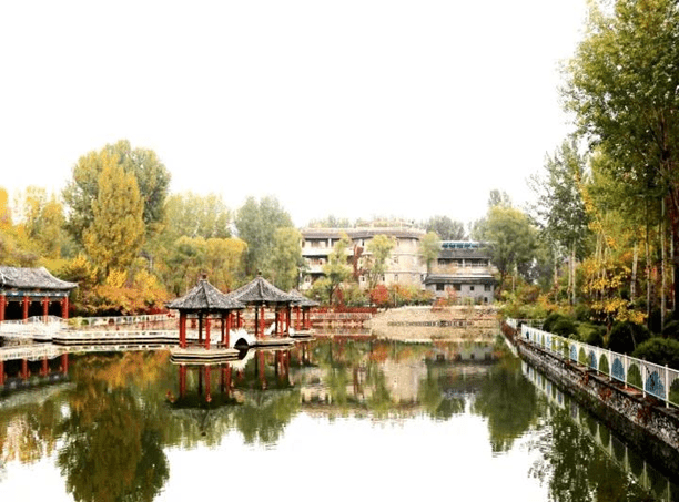 清水塘水面与岸边界面实景