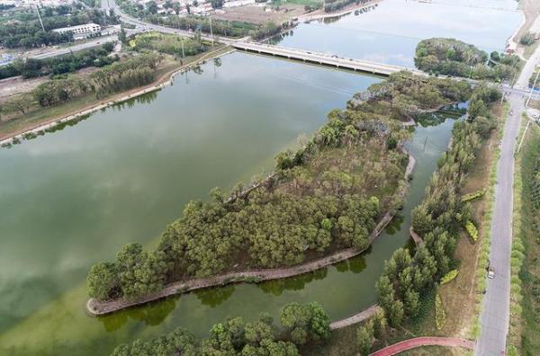 大黑河呼和浩特南郊段河岸景观