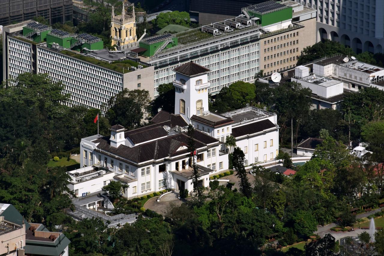 礼宾府鸟瞰图：中央塔楼与诺福克松