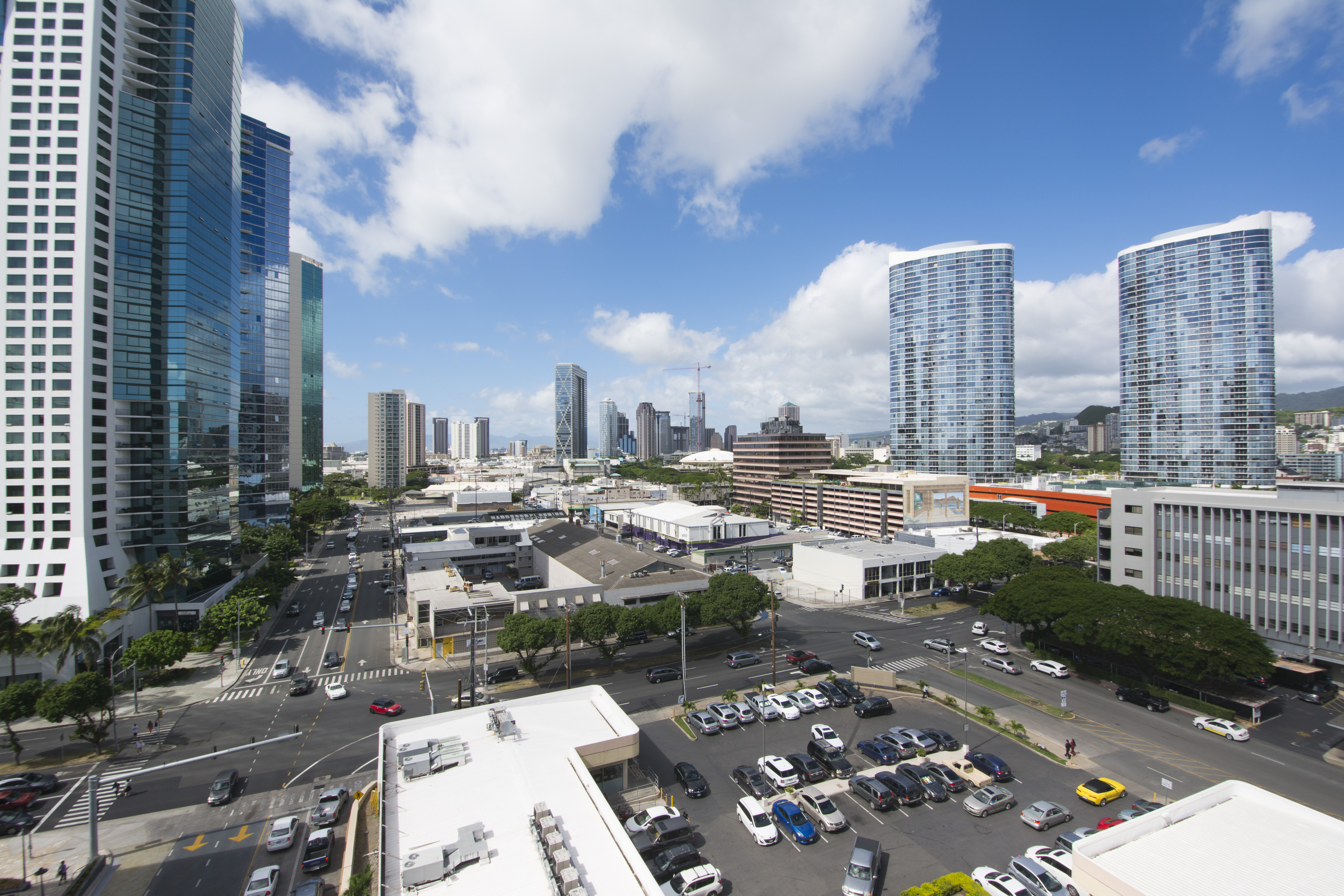 View from Ala Moana's 9th Floor Parking Level