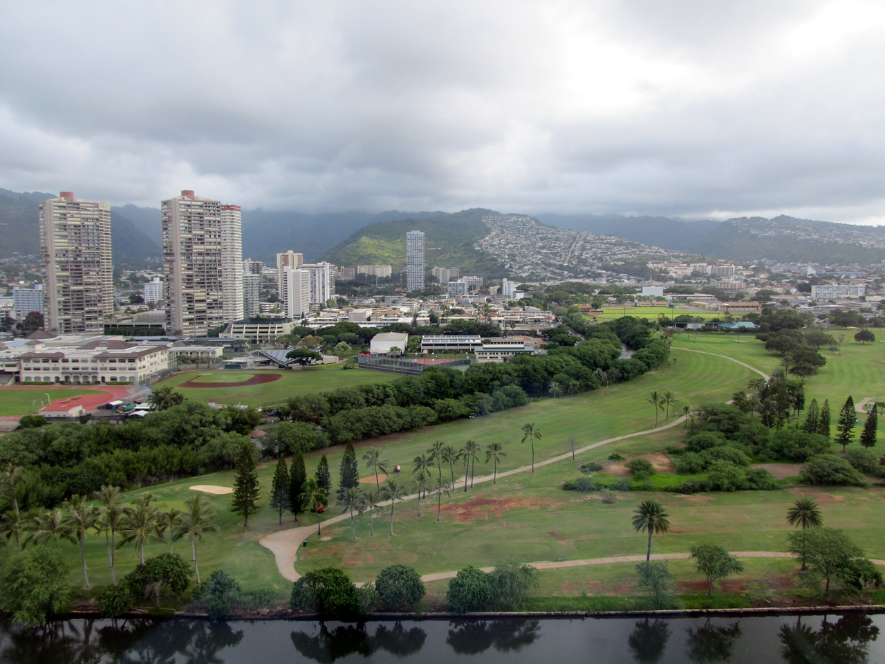 Ala Wai Golf Course beside the canal