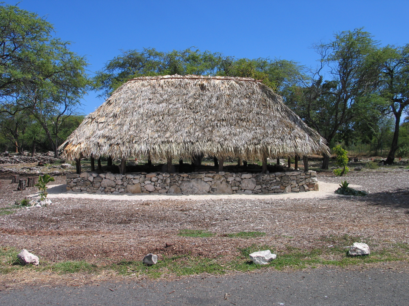 Kalaeloa Heritage Park kauhale visitor structure