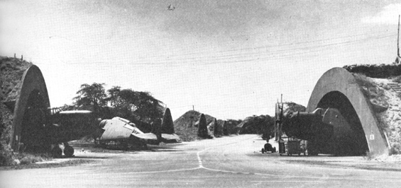 Covered concrete revetments at Marine Corps Station Ewa