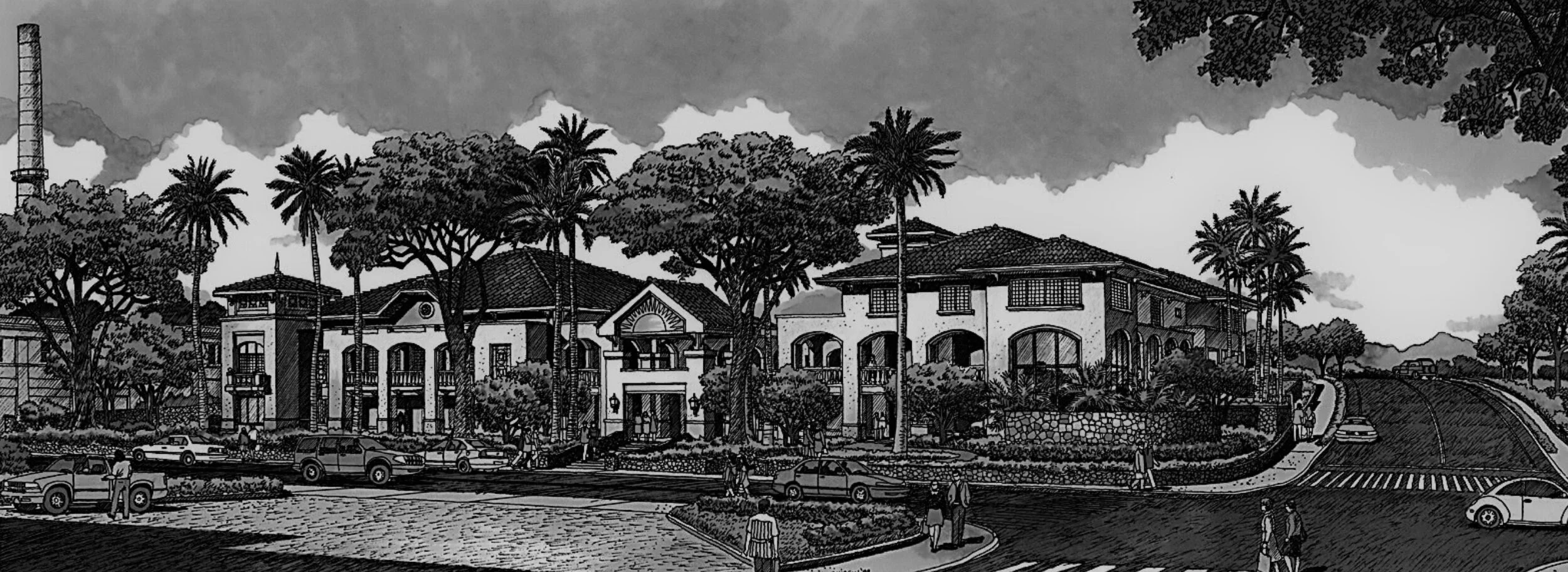 FilCom Center building and outdoor area in Waipahu