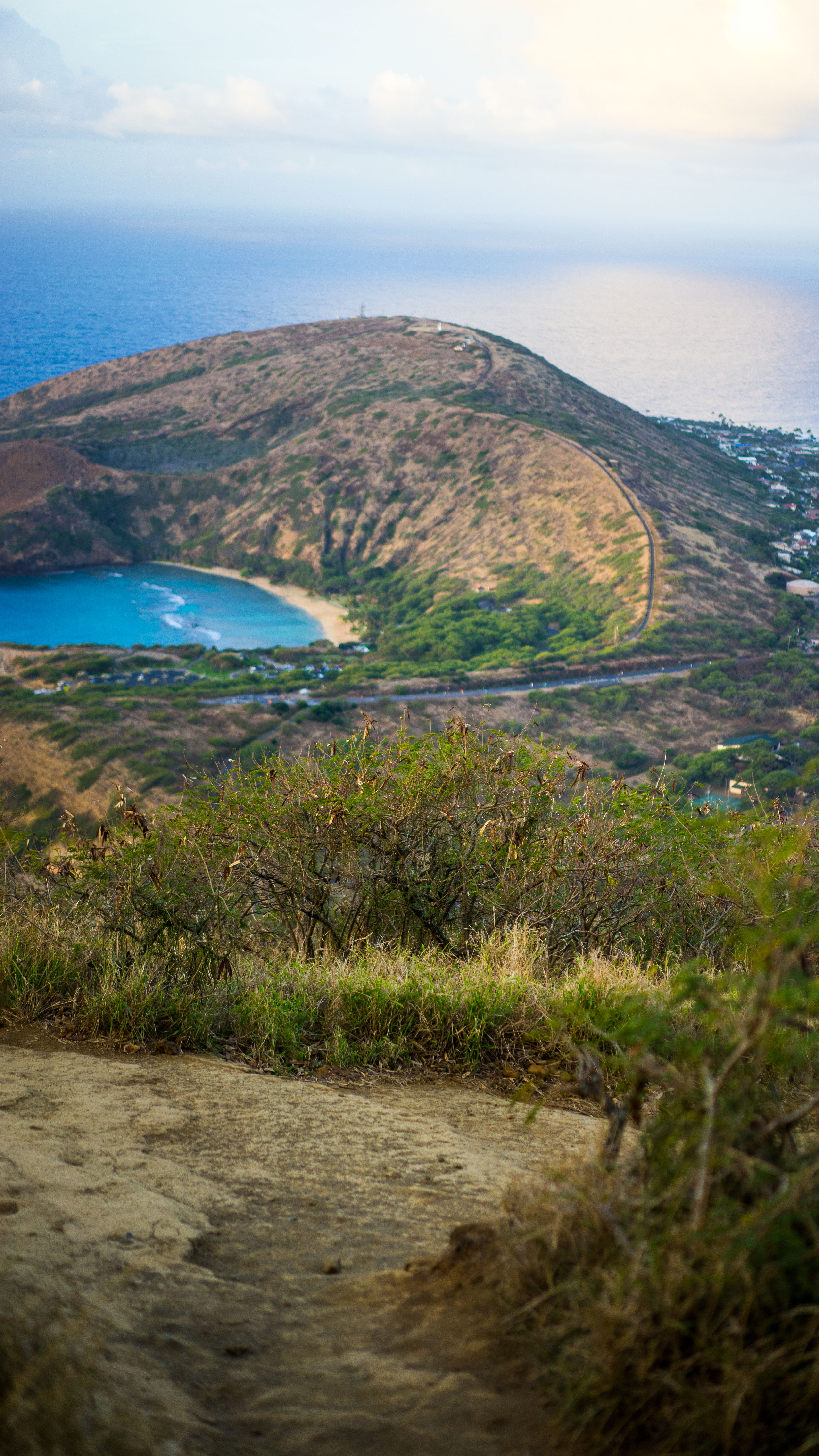 从 Koko Crater 方向看 Hanauma Bay