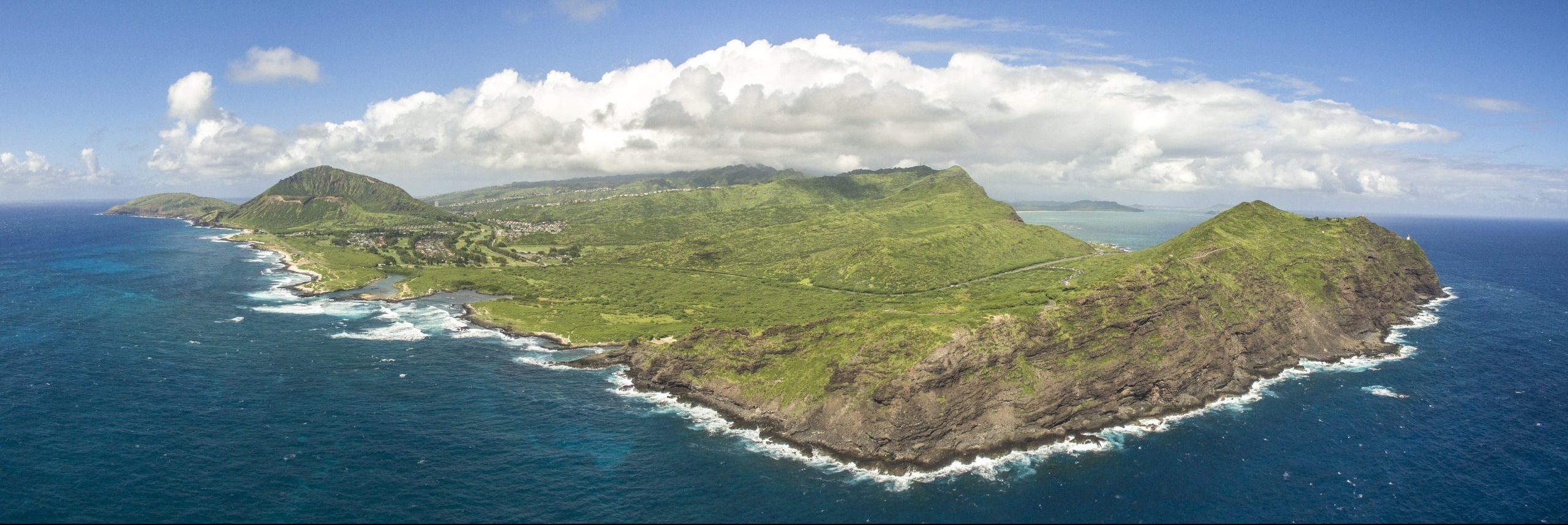 Kaiwi State Scenic Shoreline 的开阔海岸线