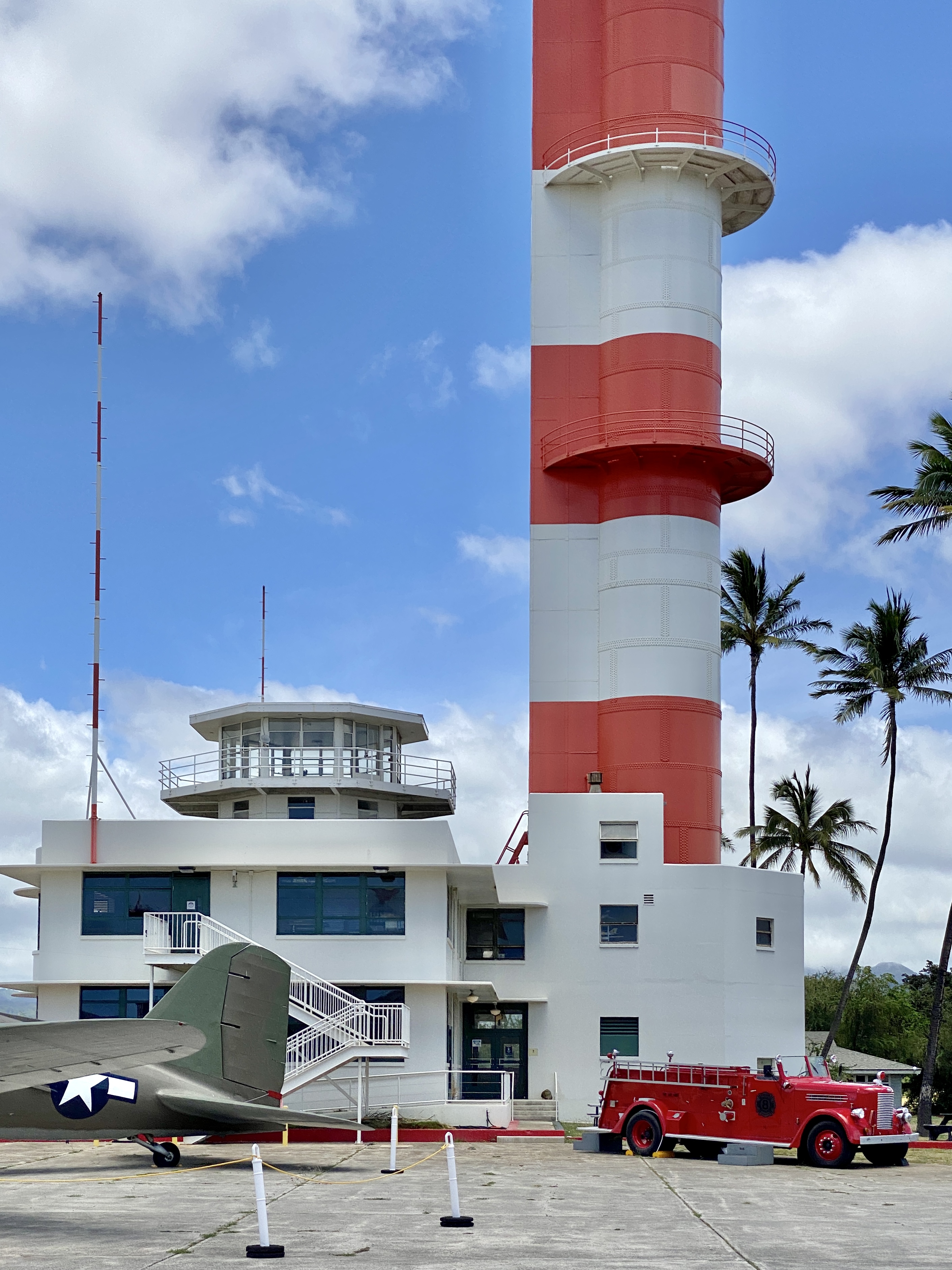Ford Island Control Tower and Operations Building S84 from the museum campus