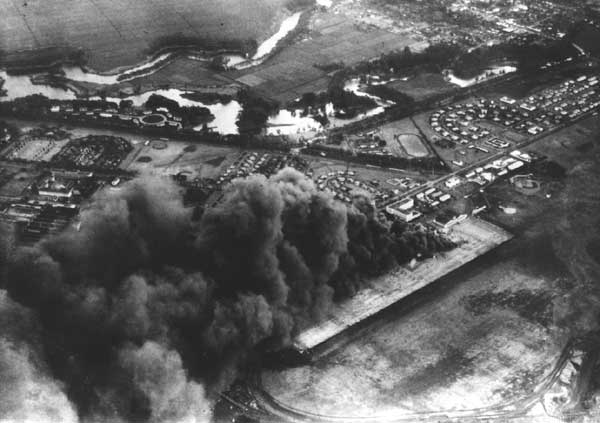Wheeler Field and Schofield Barracks under attack from the air, December 7 1941