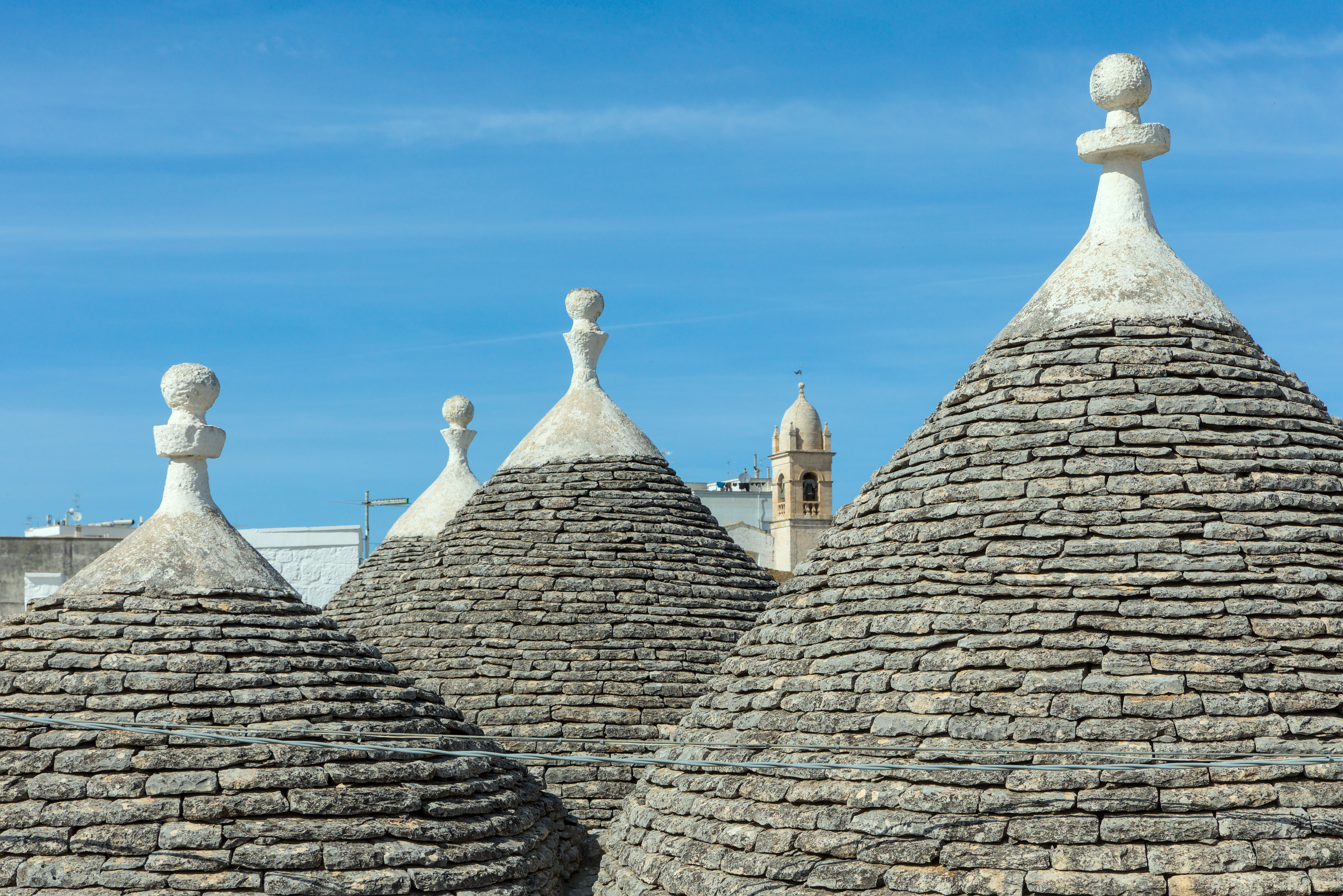 Rione Monti 的 trulli 锥顶全景