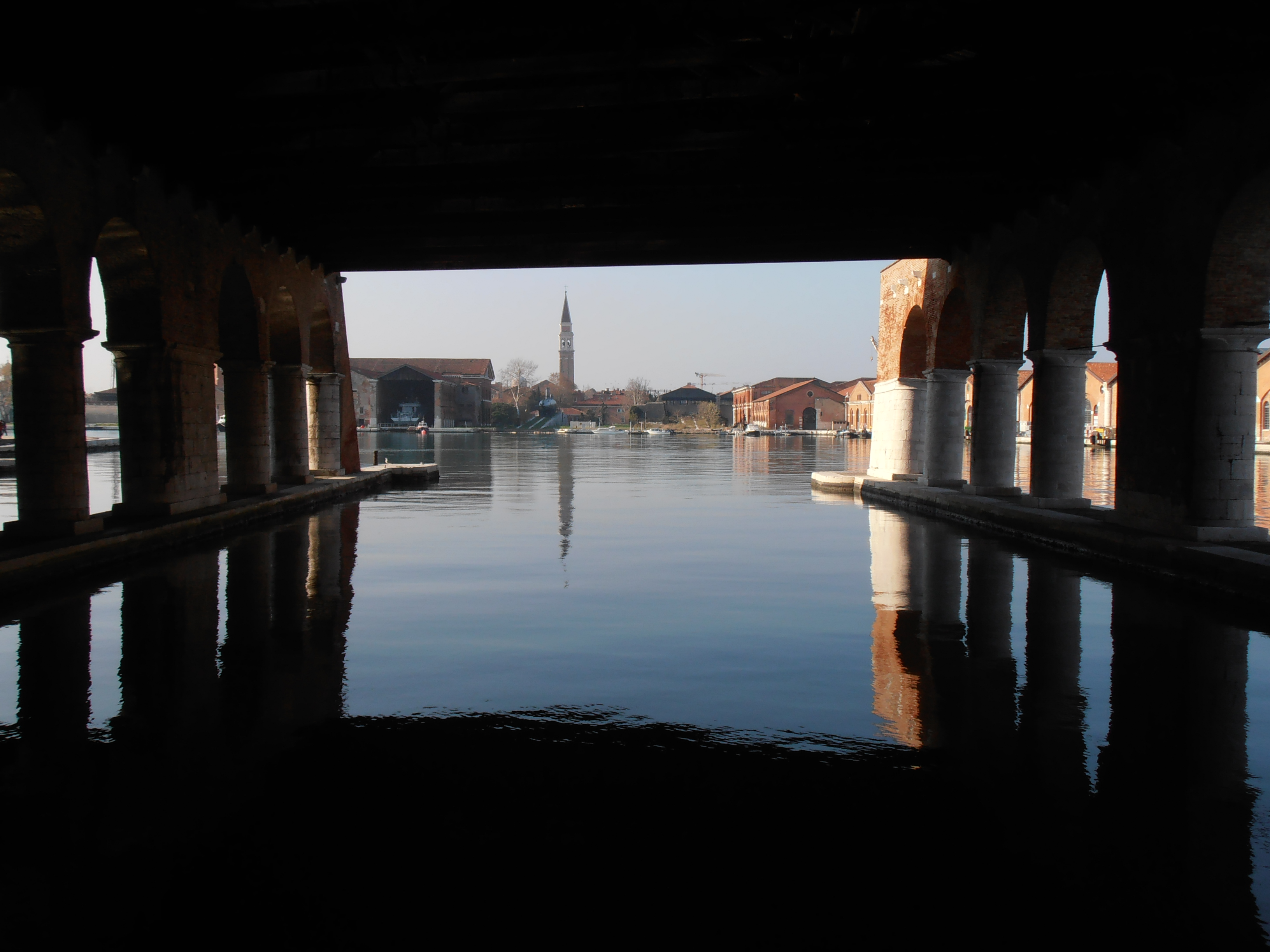 Gaggiandre 有顶船坞，今为 Biennale 展场
