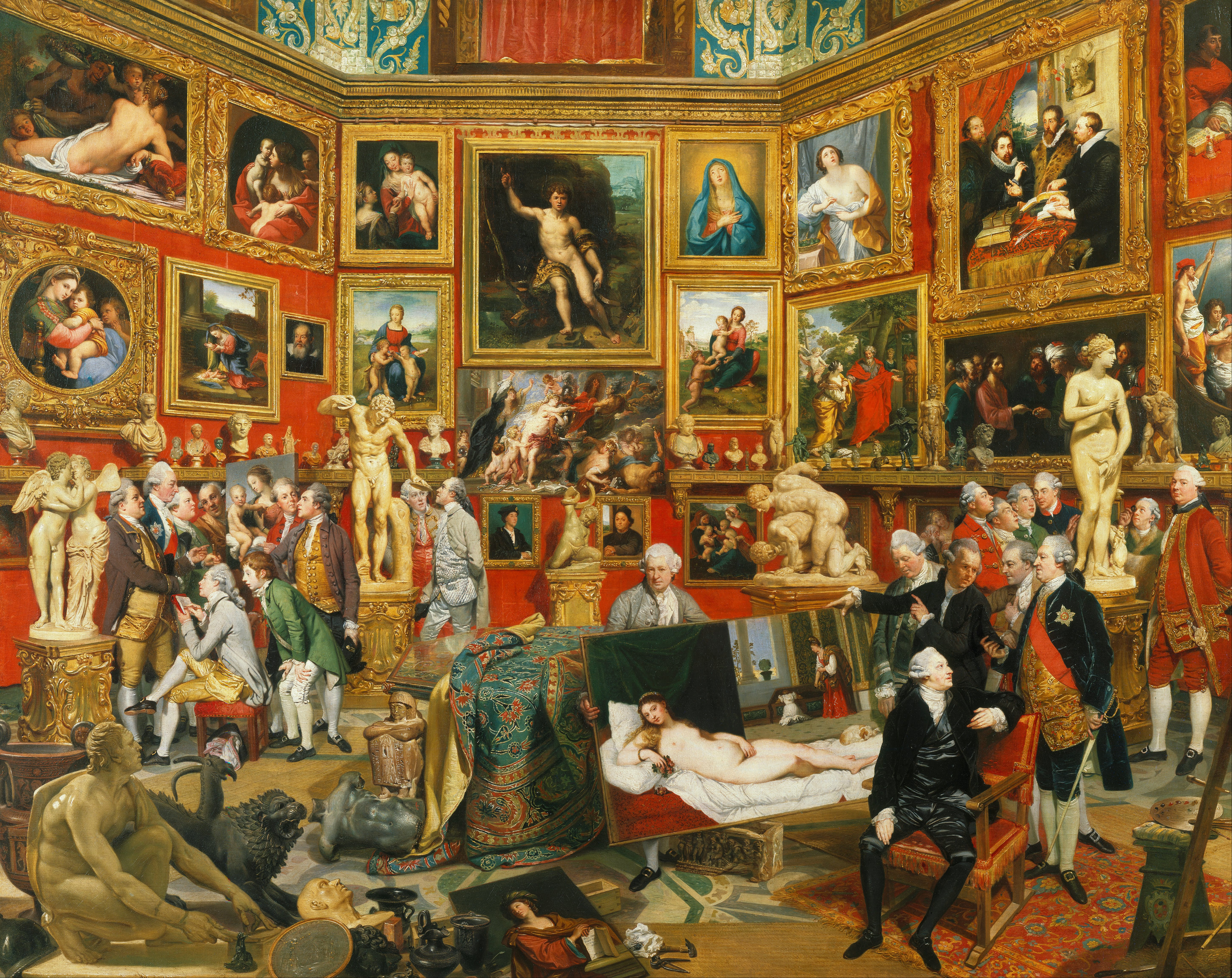 Tribuna 八角厅 - Johan Zoffany 1772-78 年画作