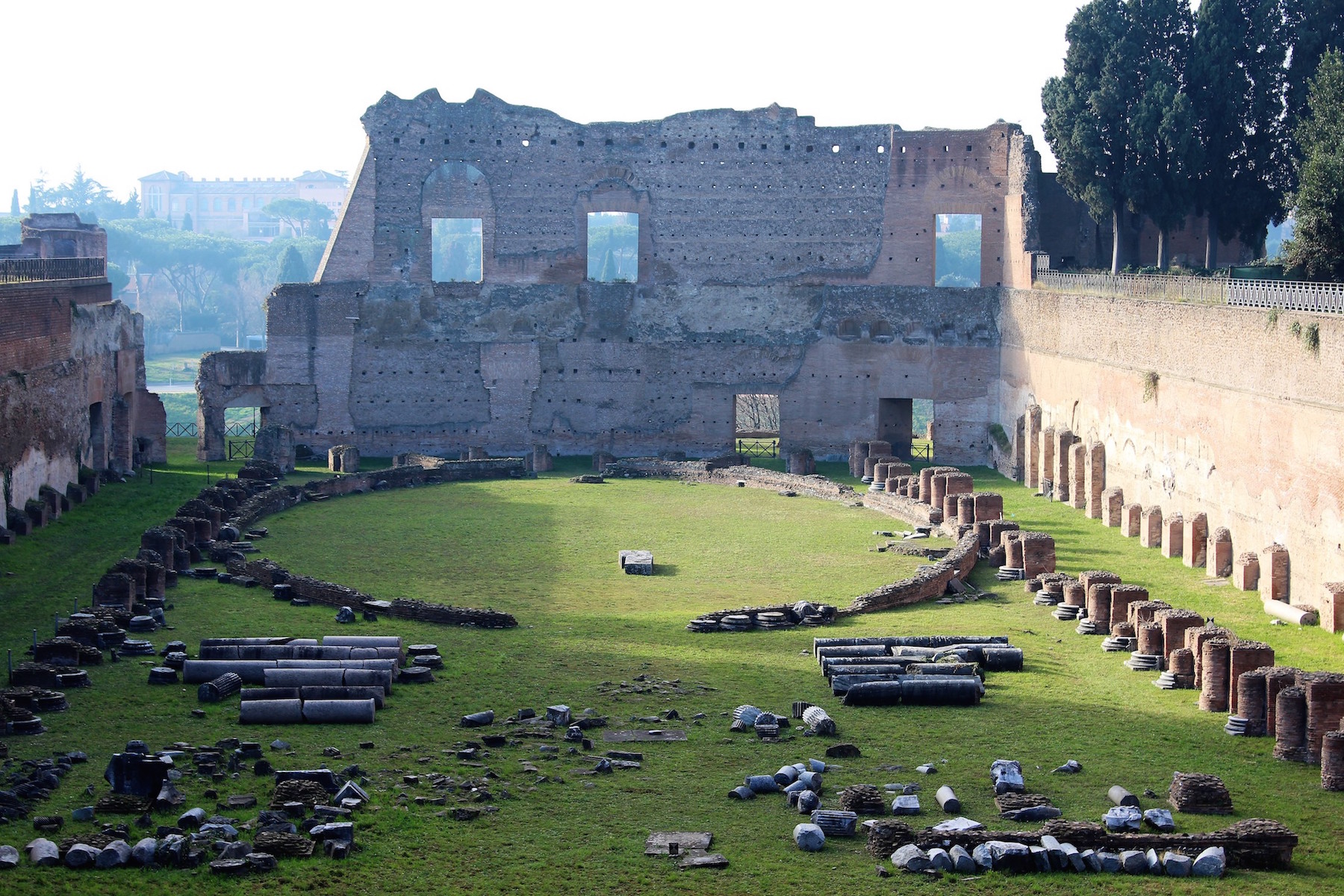 Domus Augustana 南侧与 Domitian Stadium