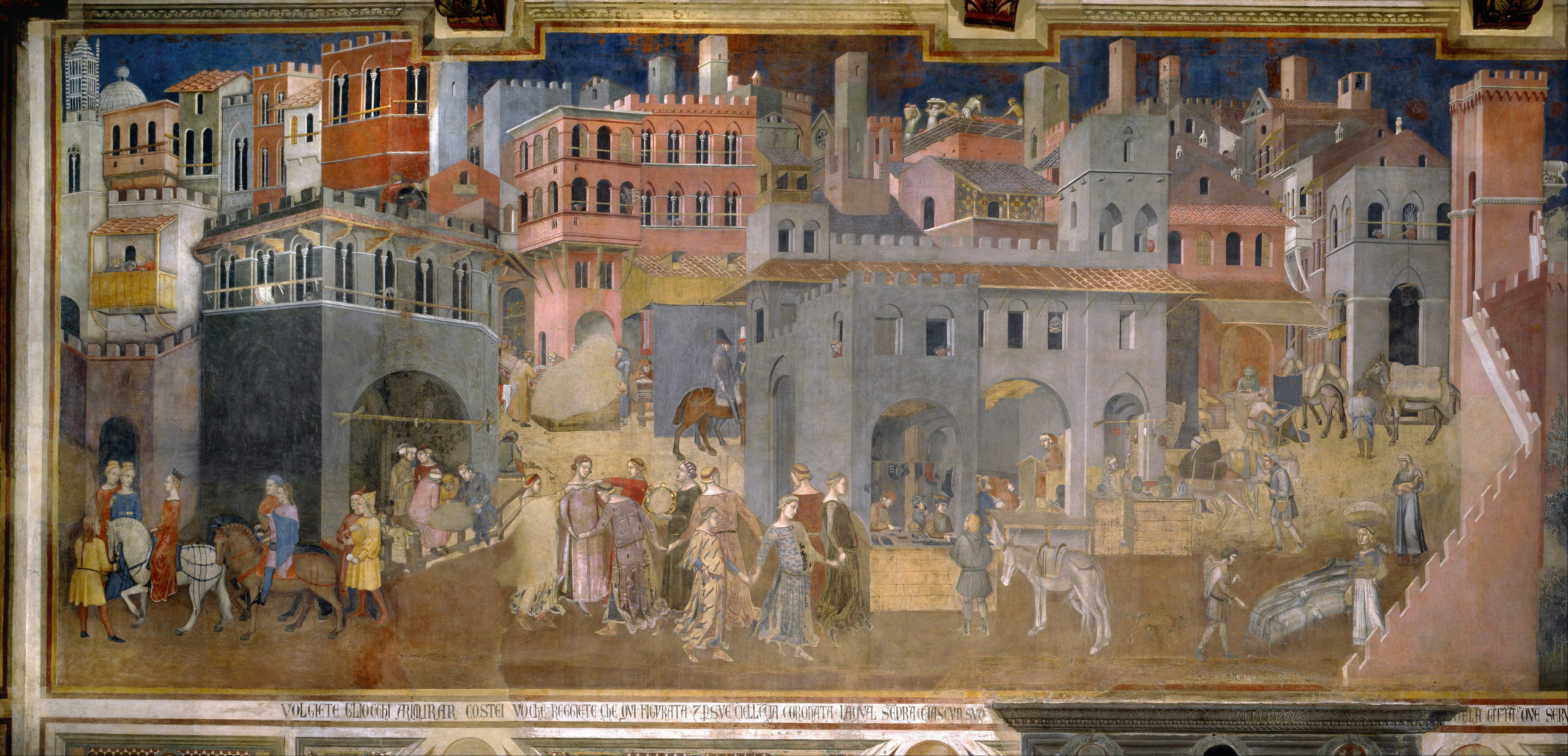 Lorenzetti《好政府在城市的效应》