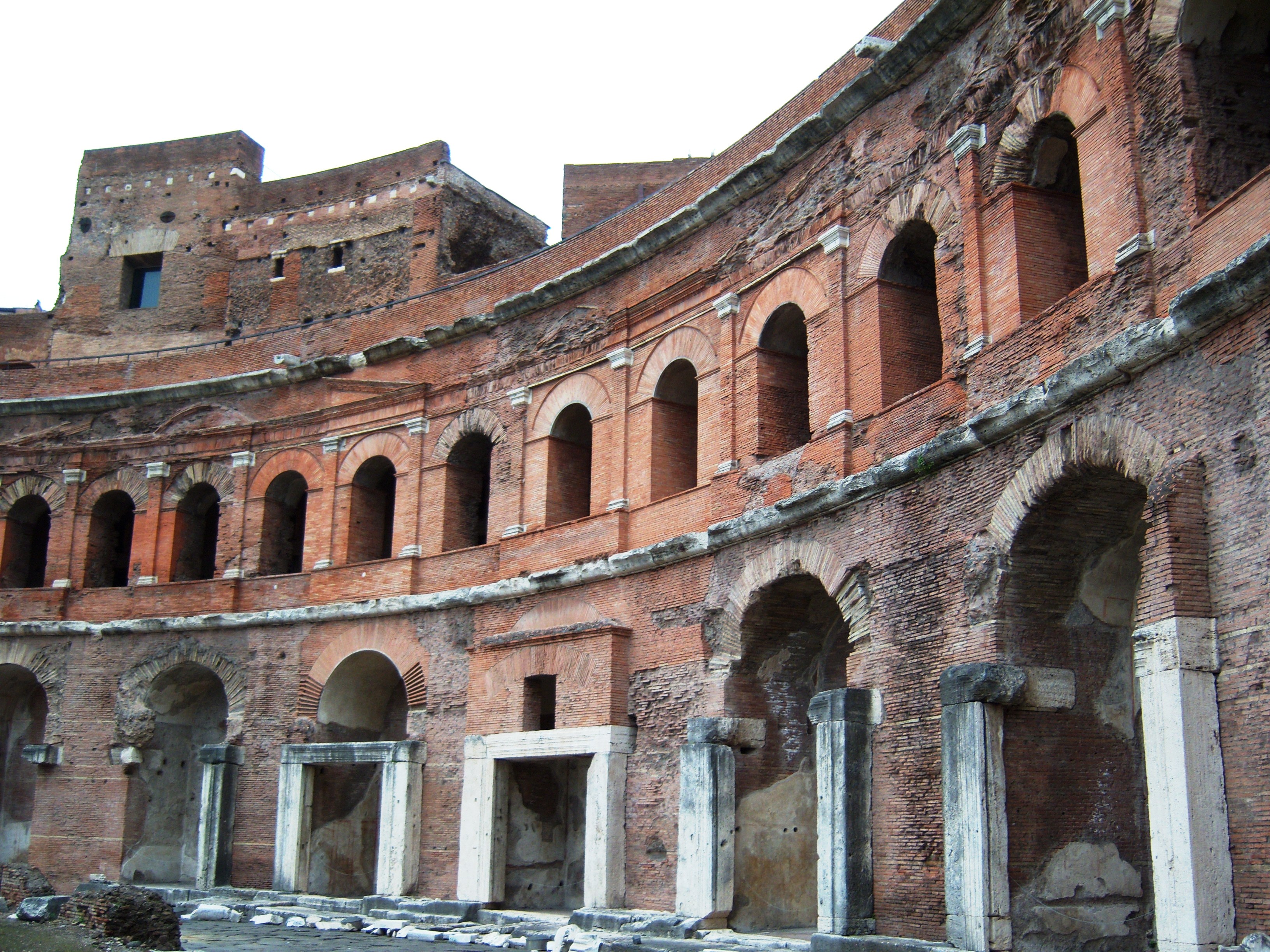 Trajan's Market大半圆厅外观