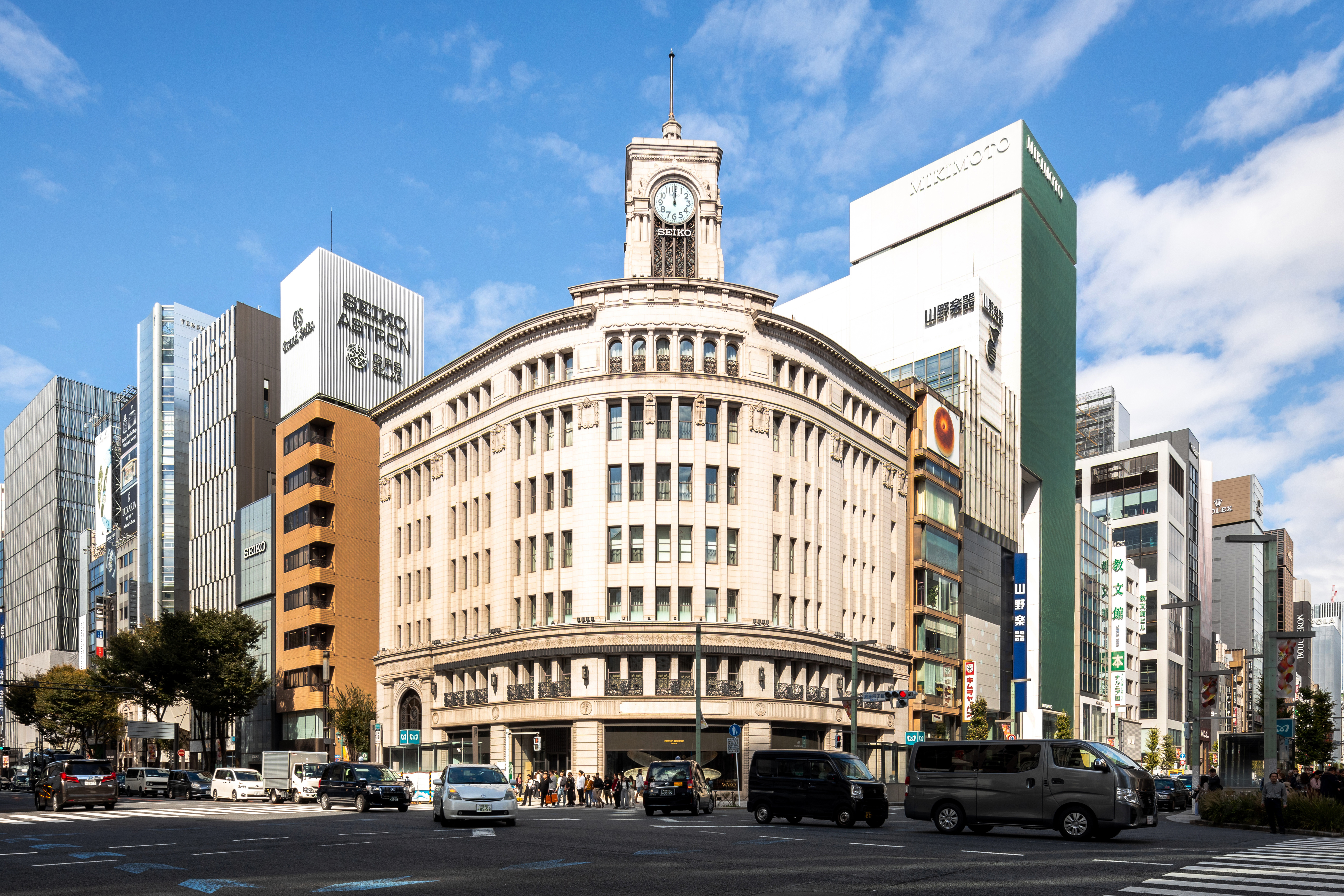 2024年的和光建筑，现称SEIKO HOUSE GINZA，外观与1932年相同