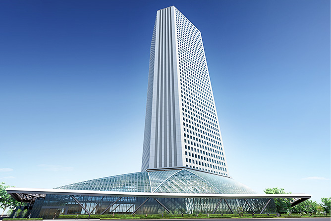 住友大楼三角广场，超级街区的公开空地样本