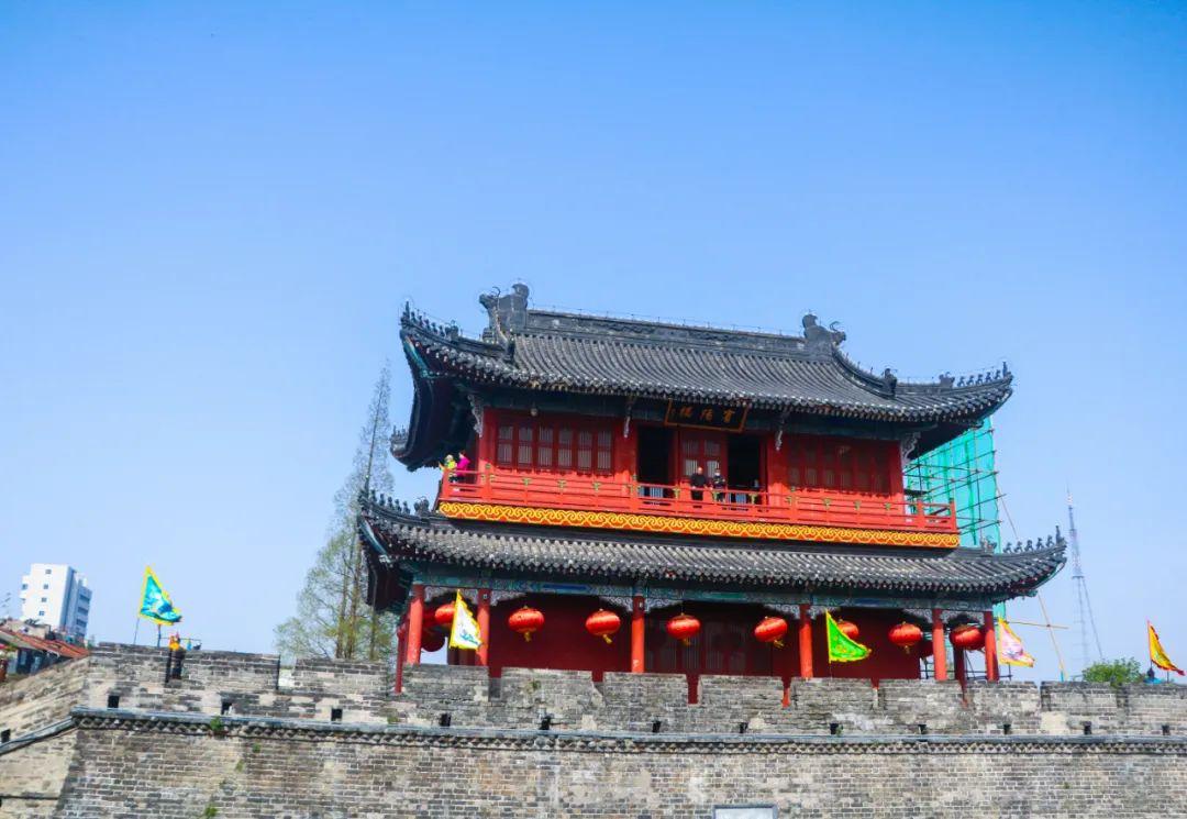 安澜门城台与城楼柱础石
