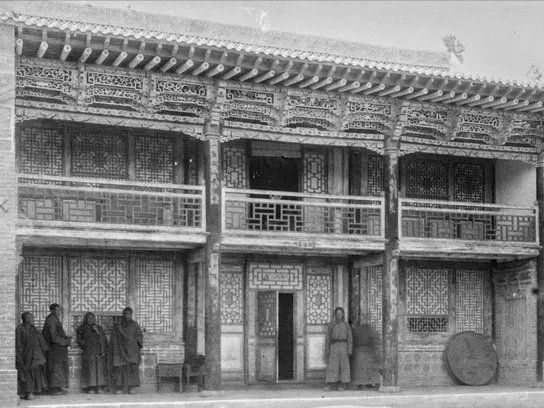 徕宁城1906年历史照片，可见城墙与城门的清末面貌