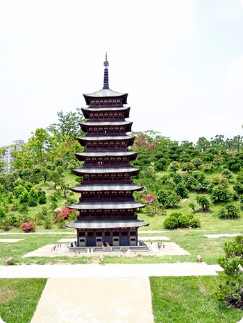 皇龙寺九层木塔复原模型