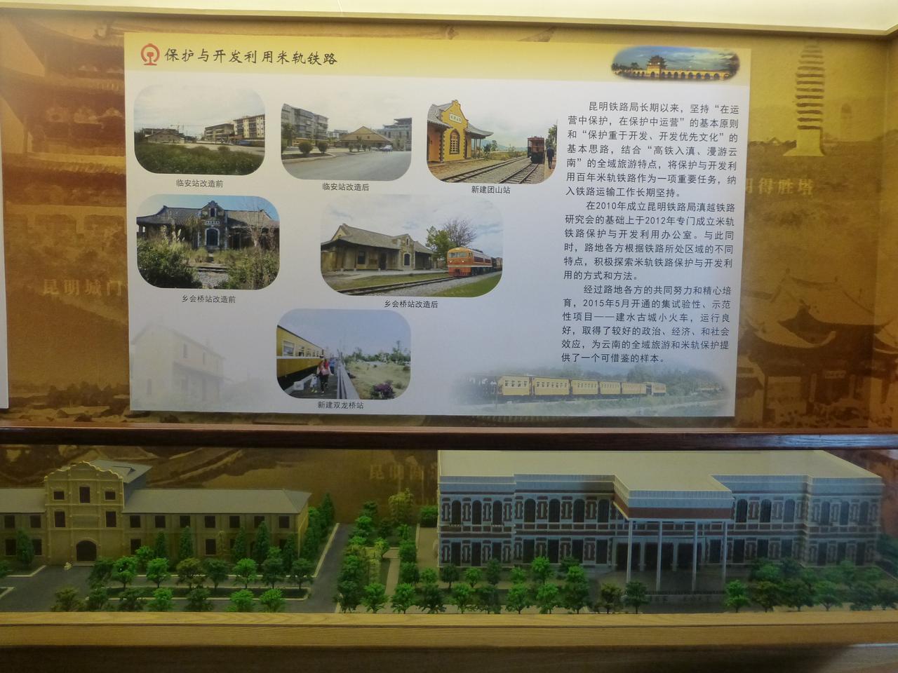 云南铁路博物馆个碧石铁路展区