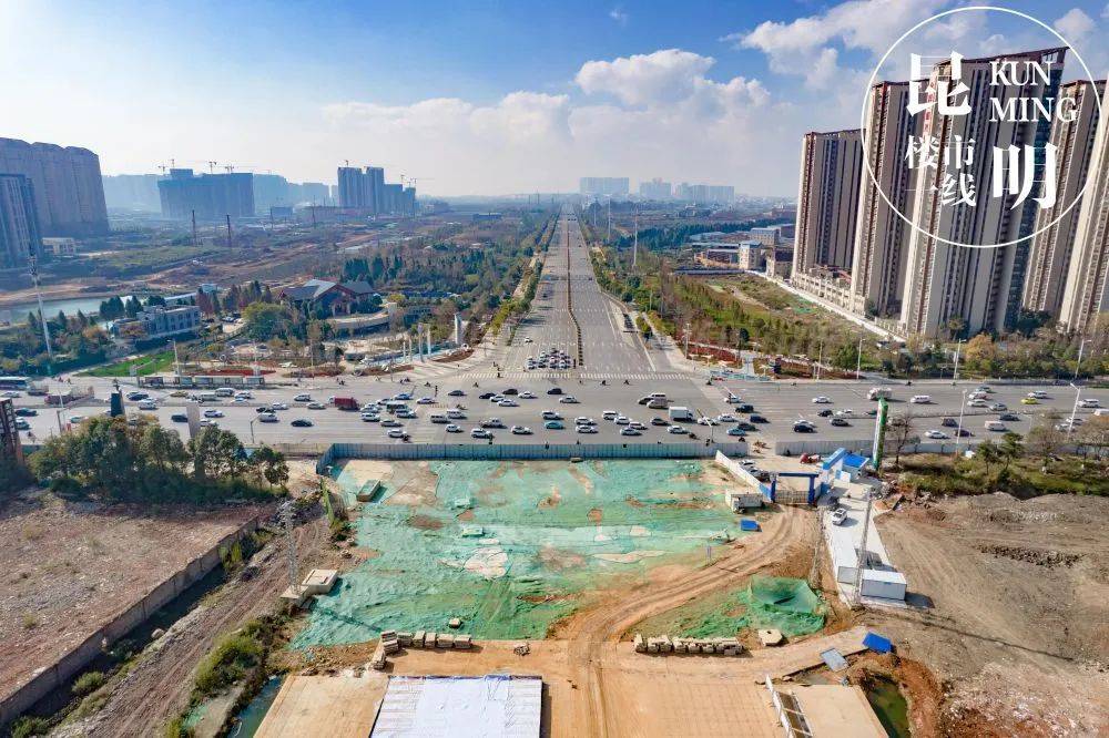 巫家坝片区在建高层建筑群