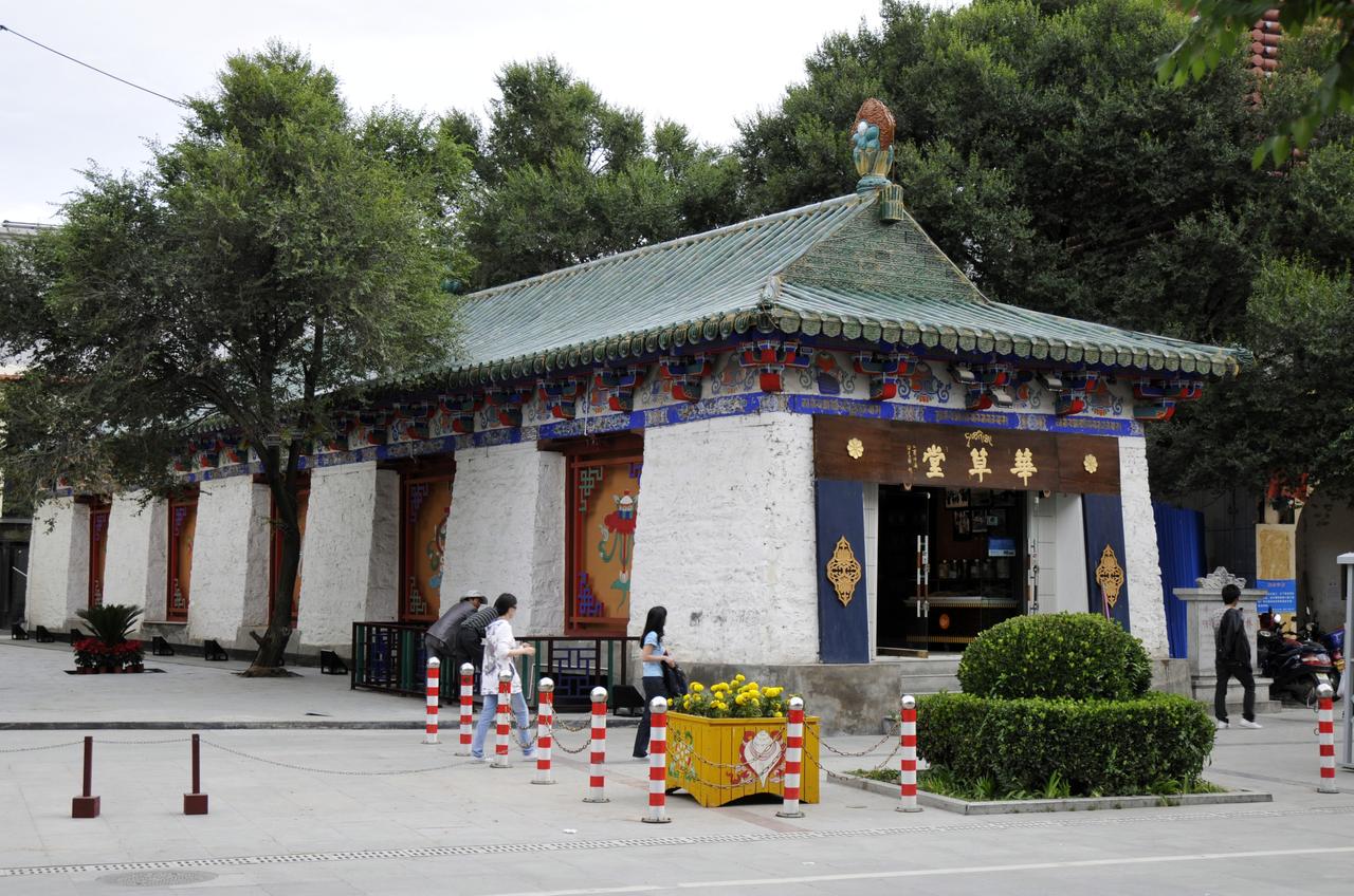 拉萨传统藏式建筑立面与巷道空间